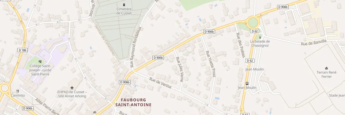 Plan du 18 Rue Jean Giraudoux à Cusset