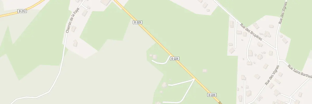 Plan du 32 Rte des Tuileries - Rd 223 à Bort-l’Étang