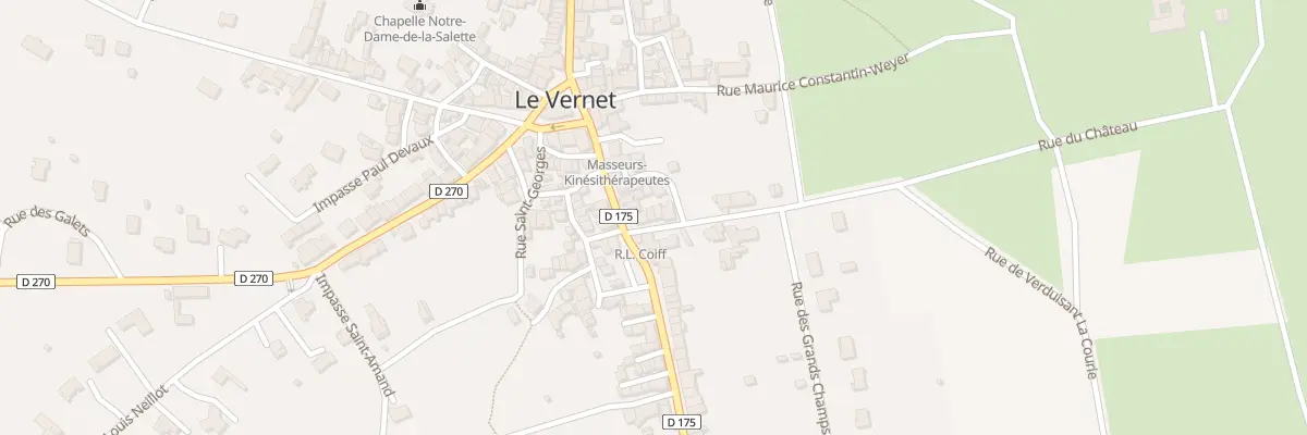 Plan du 3 Rue de Verduizant la Courie au Vernet