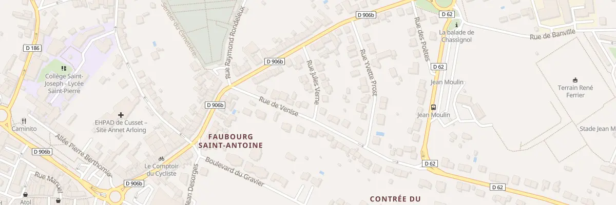 Plan du 15 Rue de Venise à Cusset