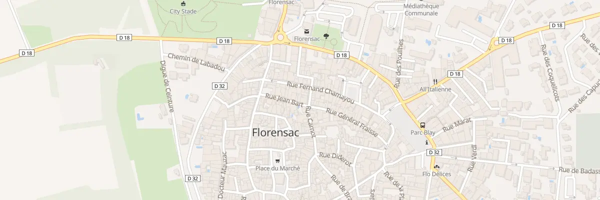 Plan du 15 Rue Jean Bart à Florensac