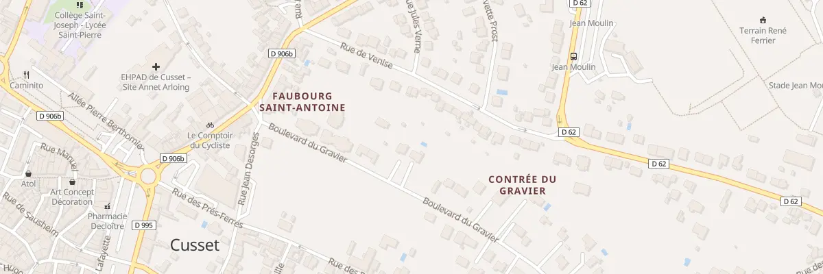 Plan du 13 Bd du Gravier à Cusset