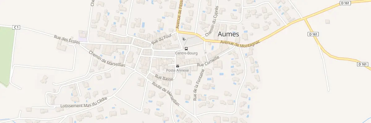 Plan du 3 Rue Corneille à Aumes