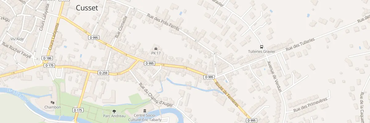 Plan du 85 Rue de la Barge à Cusset