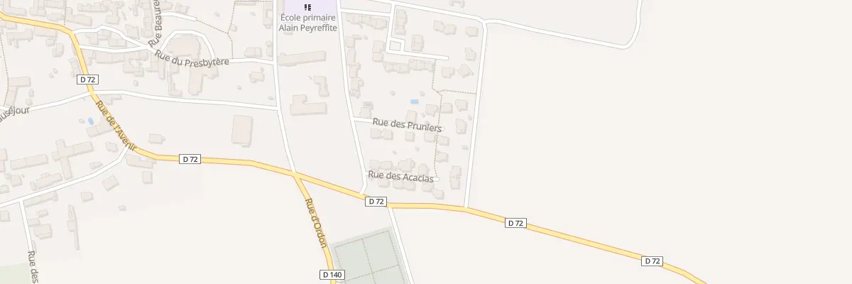 Plan du 8 Rue des Pruniers à Chalautre-la-Grande