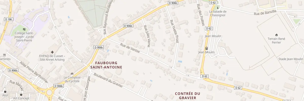 Plan du 17 Rue de Venise à Cusset