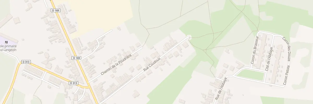Plan du 221 Rue Coudoux à Raismes