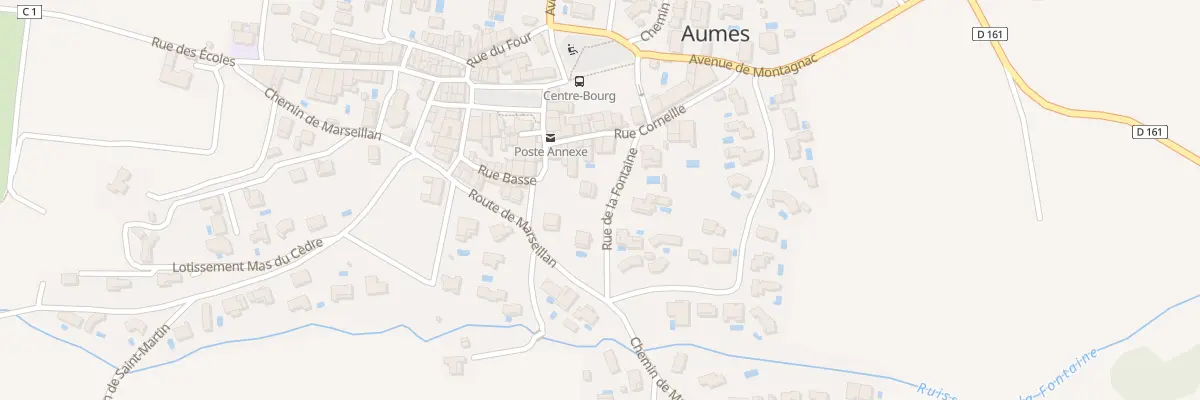 Plan du 2 Rue de la Fontaine à Aumes