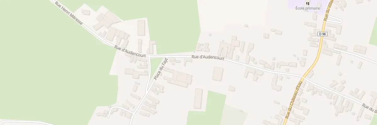 Plan du 7 Rue d’Audencourt à Troisvilles