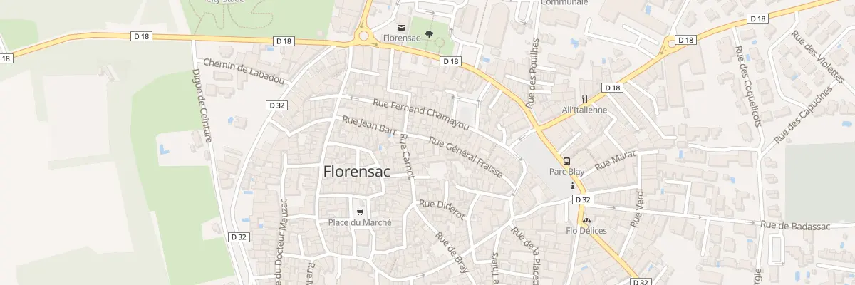 Plan du 33 Rue General Fraisse à Florensac