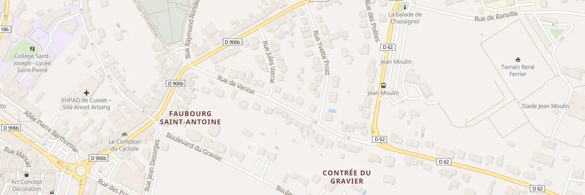 Plan du 21 Rue de Venise à Cusset