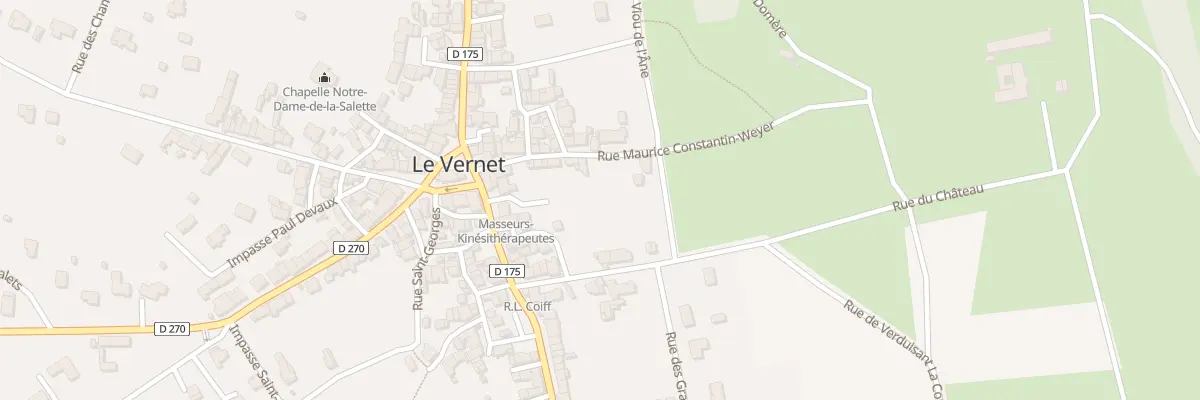 Plan du 22 Rue Maurice Constantin Weyer au Vernet