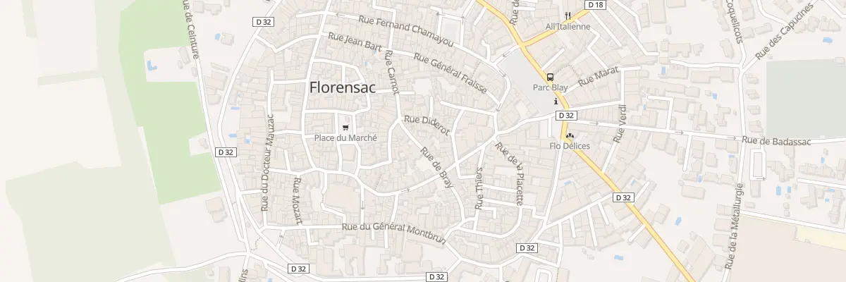 Plan du 34 Rue de Bray à Florensac