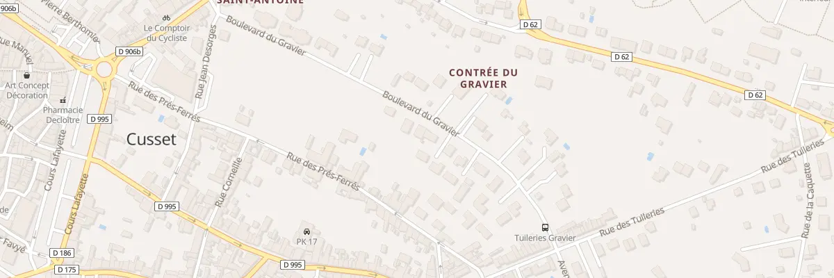 Plan du 30 Bd du Gravier à Cusset