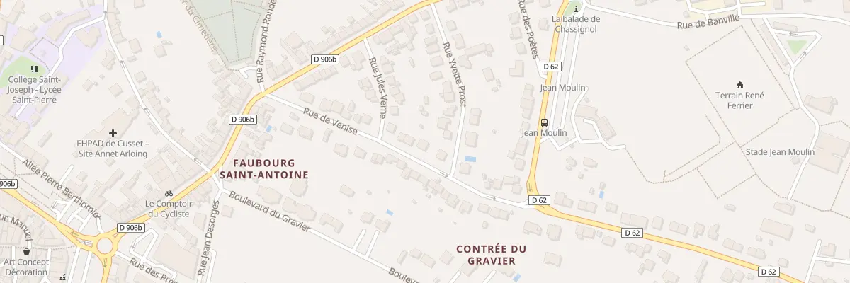 Plan du 23 Rue de Venise à Cusset