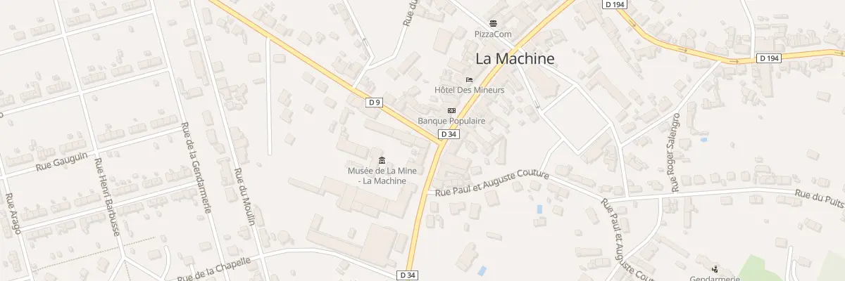 Plan du 1 Rue Paul Vaillant Couturier à La Machine