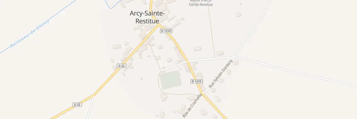 Plan du 6 Rue de Rugny à Arcy-Sainte-Restitue
