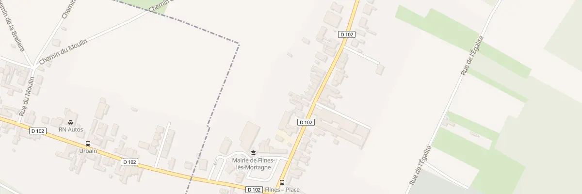 Plan du 7 Rue Georges Fournier à Flines-lès-Mortagne