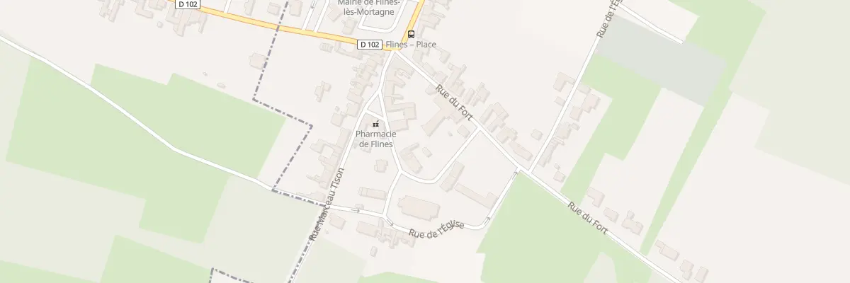 Plan du 5 Rue de l’Eglise à Flines-lès-Mortagne