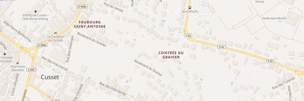 Plan du 27 Bd du Gravier à Cusset