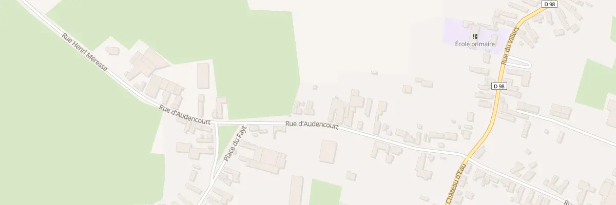Plan du 22 Rue d’Audencourt à Troisvilles