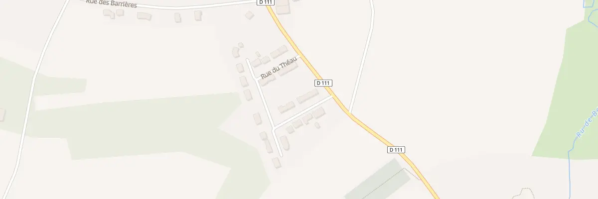 Plan du 2 Rue du Théau à Escamps