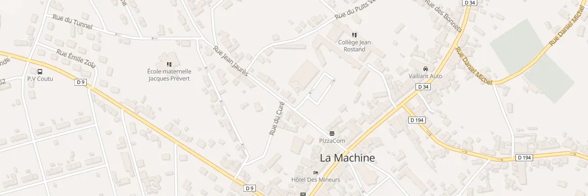 Plan du 8 Rue Jean Jaurès à La Machine