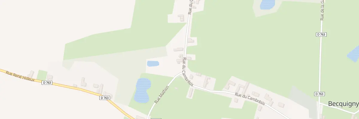 Plan du 424 Rue du Cambresis à Becquigny