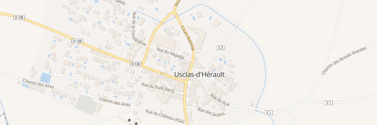 Plan du 2 Crs National à Usclas-d’Hérault