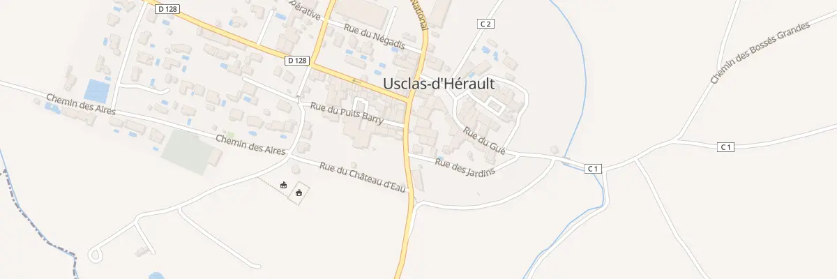 Plan du 11B Crs National à Usclas-d’Hérault