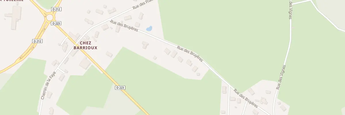 Plan du 8 Rue des Bruyeres Vge Barrioux à Bort-l’Étang