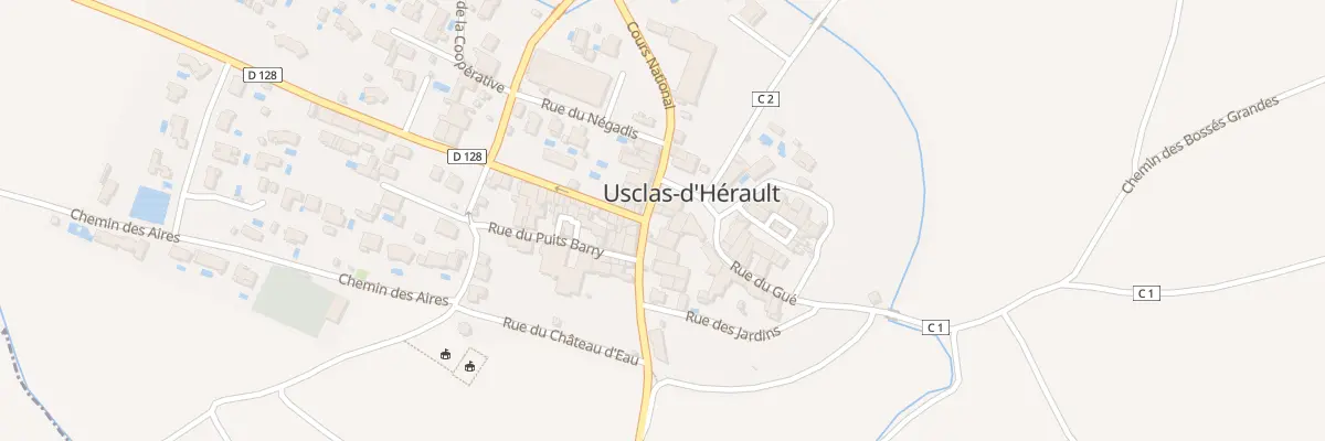 Plan du 7 Crs National à Usclas-d’Hérault