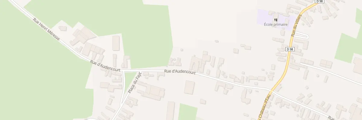 Plan du 20 Rue d’Audencourt à Troisvilles