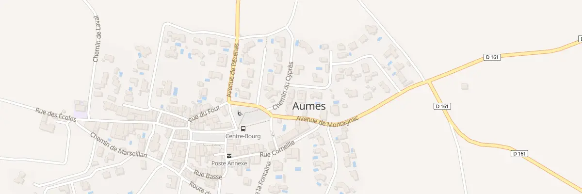 Plan du Village à Aumes