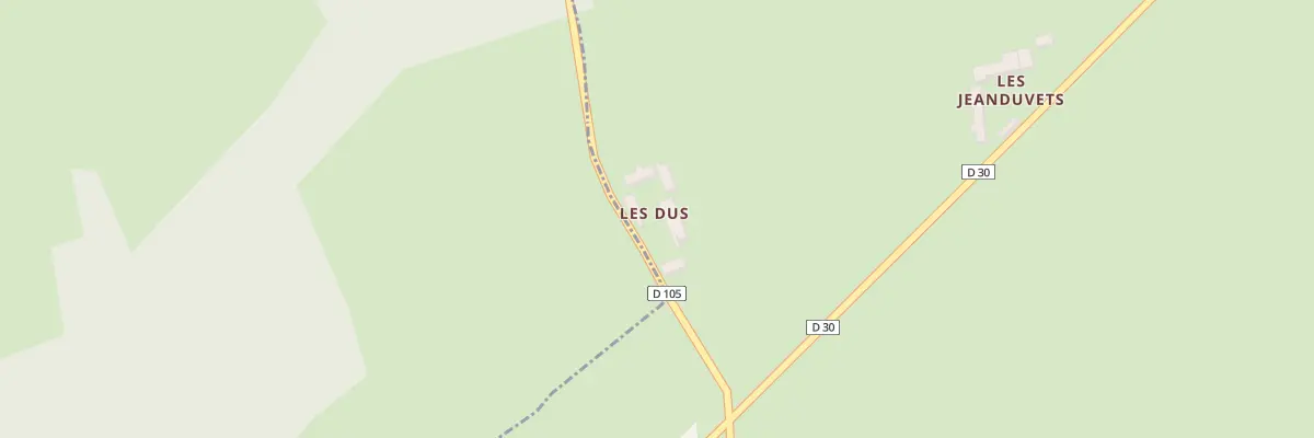 Plan du 5021 Les Dus à Chézy