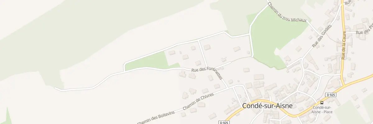 Plan du 20 Che au Dessus de la Ville à Condé-sur-Aisne