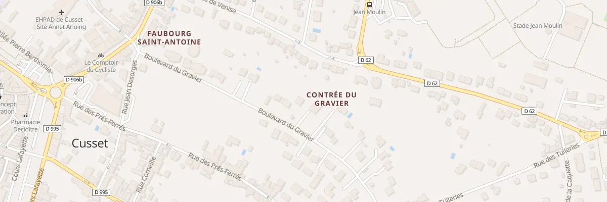 Plan du 31 Bd du Gravier à Cusset
