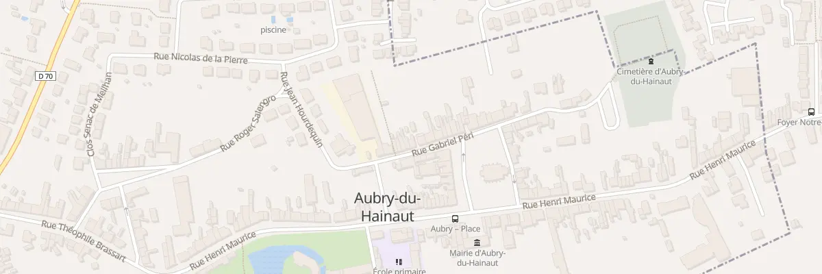 Plan du 30 Rue Gabriel Peri à Aubry-du-Hainaut
