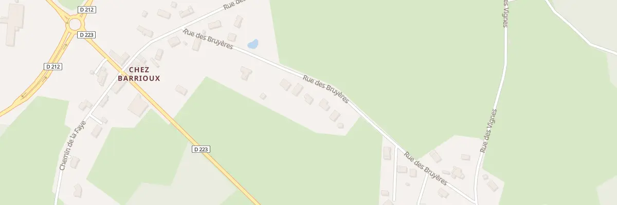 Plan du 10 Rue des Bruyeres Vge Barrioux à Bort-l’Étang