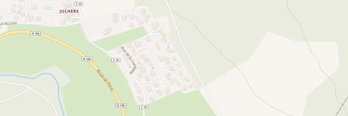 Plan du 40 Rue Haute de la Combe à Balsièges