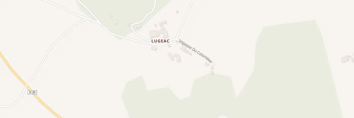 Plan du 5002 Lugeac à Lavaudieu