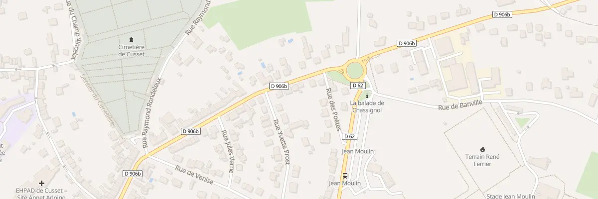 Plan du 38 Rue Jean Giraudoux à Cusset