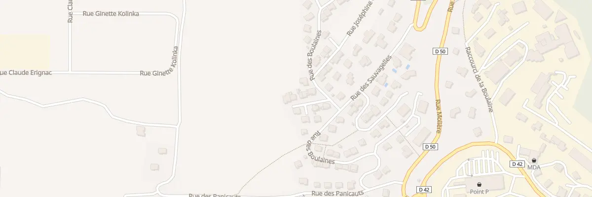 Plan du 29 Rue des Boulaines à Mende