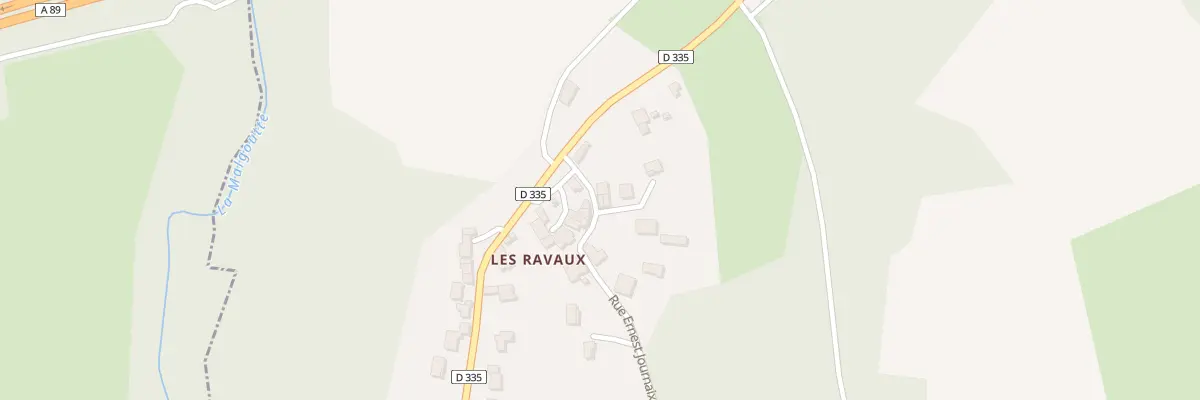 Plan du 3 Rue Ernest Journaix - les Ravaux à Peschadoires