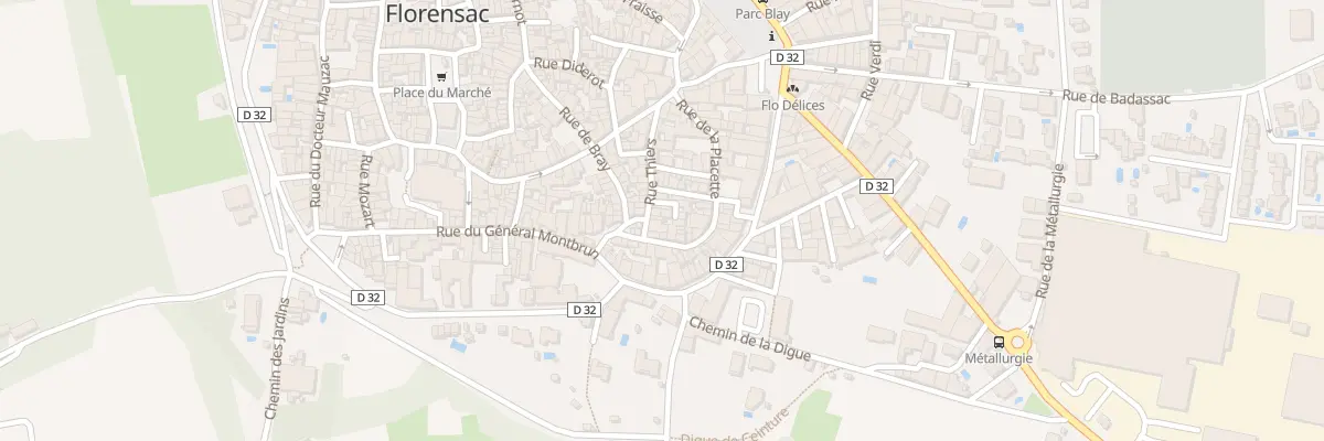 Plan du 15 Rue Thiers à Florensac