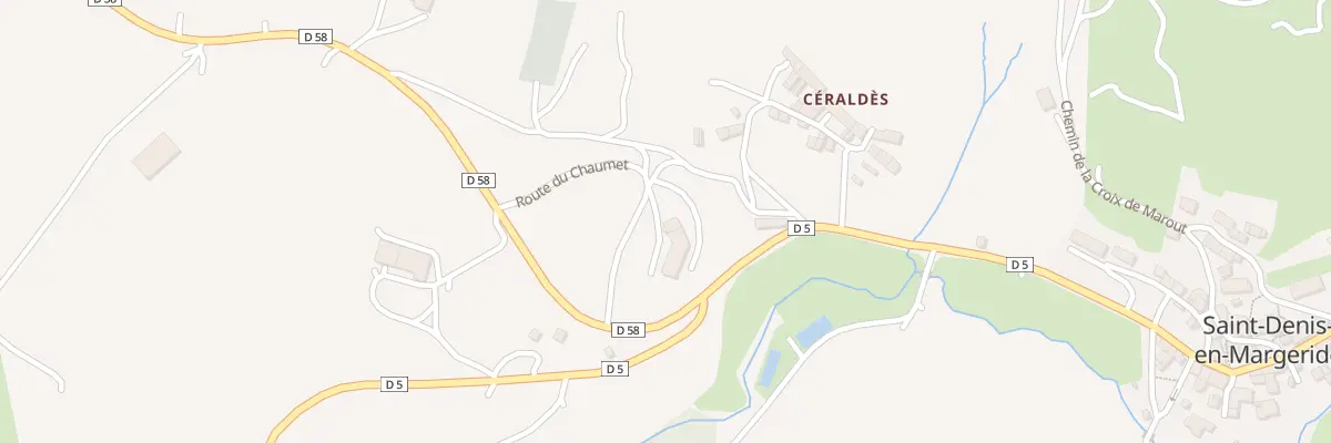 Plan du 5017 Ceraldes à Saint-Denis-en-Margeride