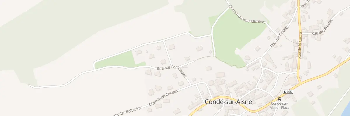 Plan du 12 Rue des Fontinettes à Condé-sur-Aisne