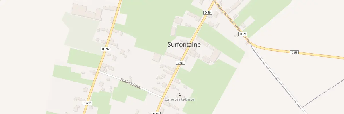 Plan du 13 Rue de l’Eglise à Surfontaine