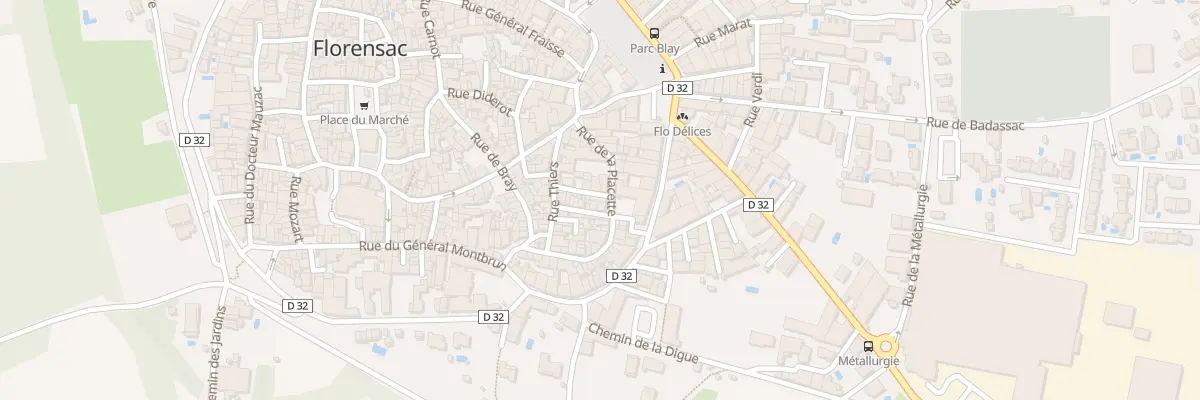 Plan du 14 Rue de la Placette à Florensac
