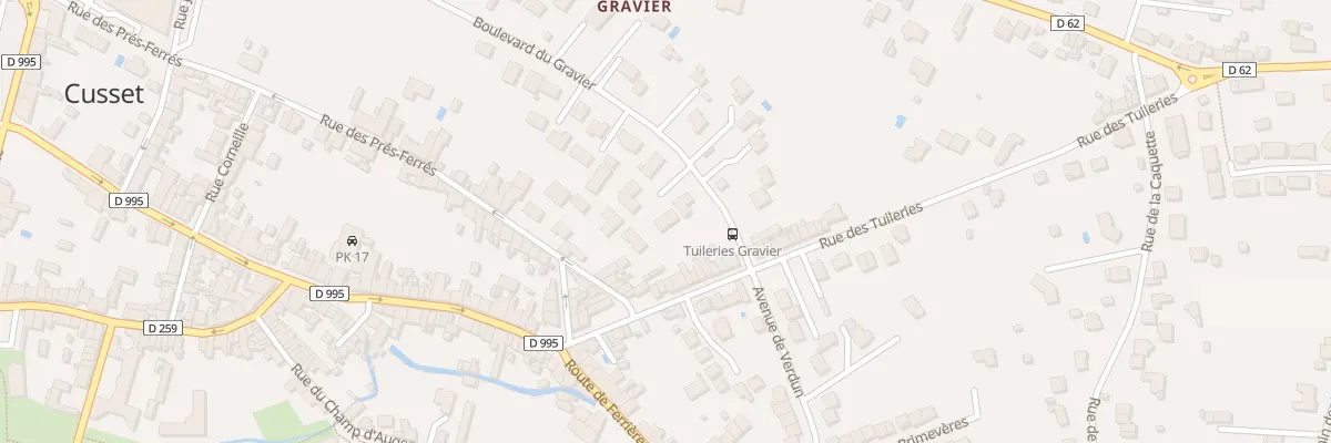 Plan du 46 Bd du Gravier à Cusset